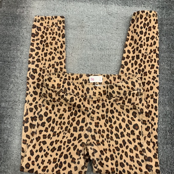 Leopard jeggings size 8 - Picture 2 of 4